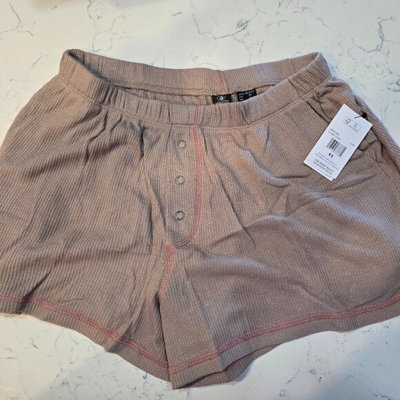 VOLCOM Women's LIL KNIT SHORT Concrete / Brown Size XS New Shorts Sleep-wear - Picture 1 of 5